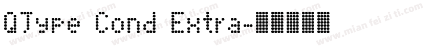 QType Cond Extra字体转换